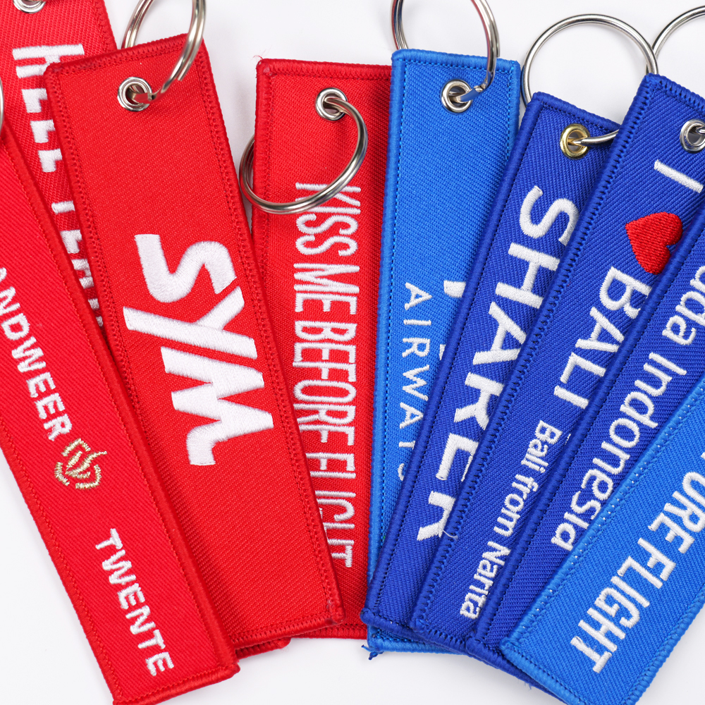 custom embroidered keychains for brand merchandise