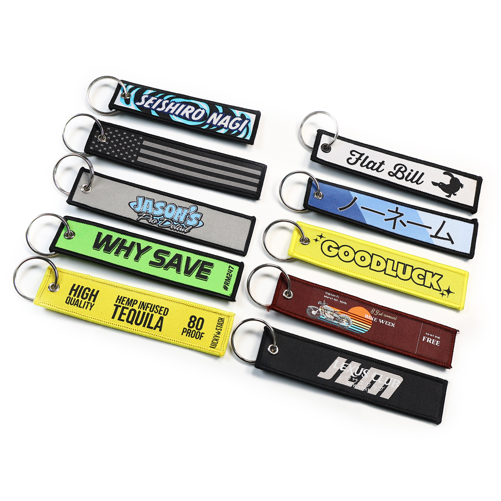 custom woven keychains for promotional products