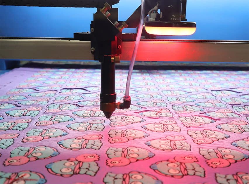 Industrial CO2 laser-cut heat-seal border process